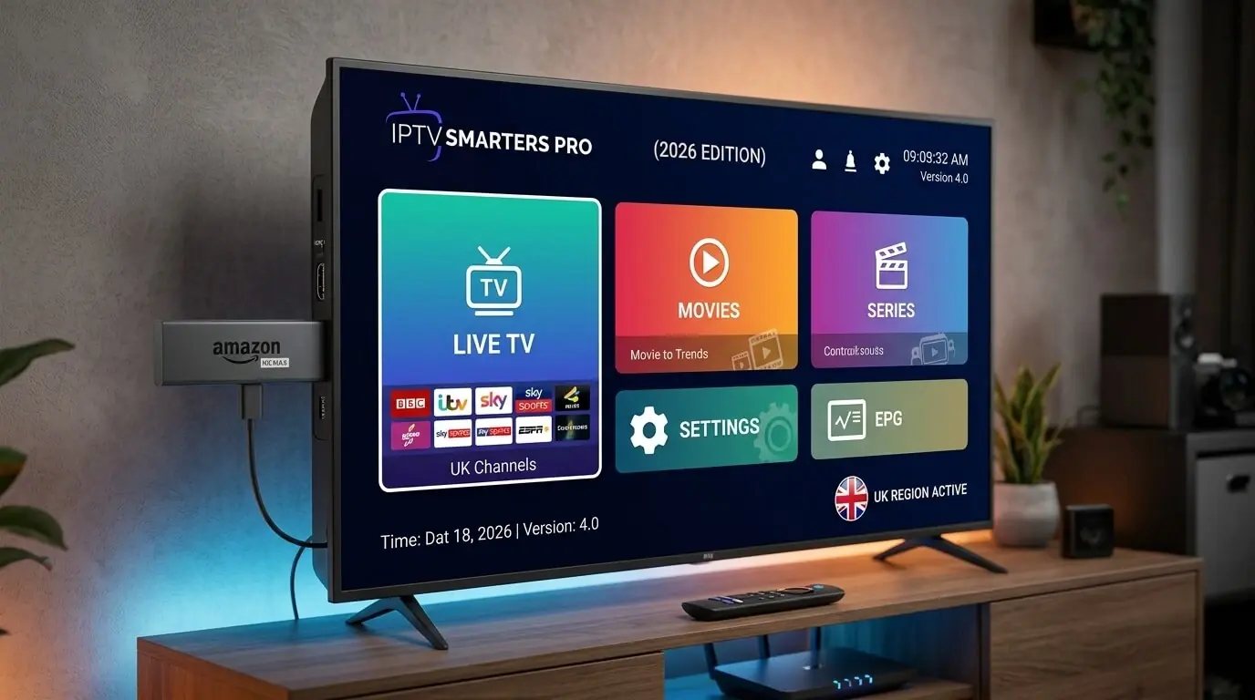IPTV Smarters Pro being installed on a Fire Stick in the UK