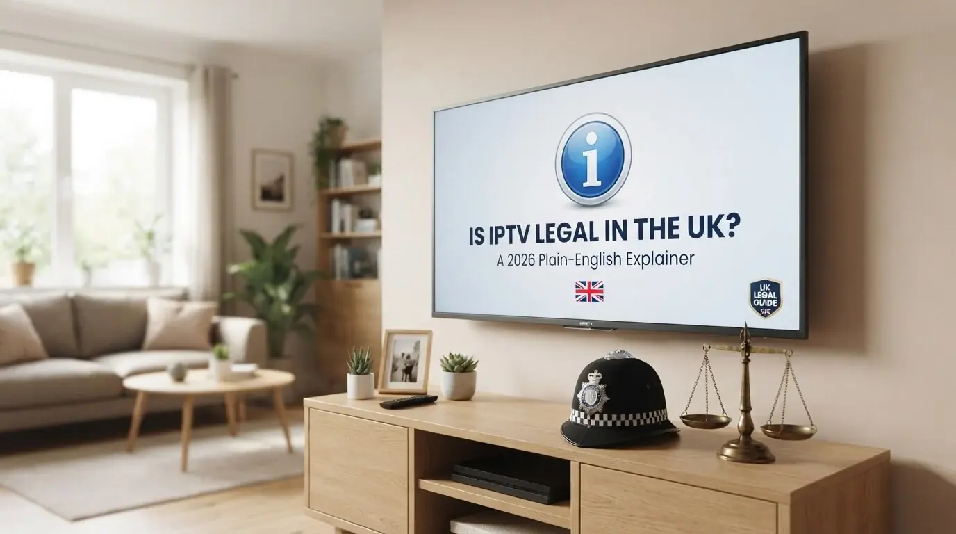 Plain-English explainer on whether IPTV is legal in the UK in 2026